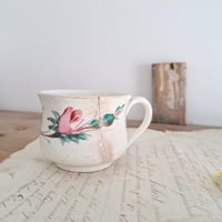 Image 2 of Worn and Weathered Little Hand-Painted French Cup