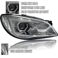 Image 2 of 06-07 WRX | STI Spec-D Tuning Custom RGBW BiLED Projector Headlights