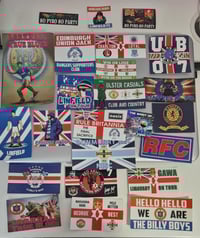 Pack of 24 mixed Rangers/Linfield/Northern Ireland Football/Ultras stickers.