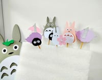 Image 5 of Personalized My Neighbor Totoro Floral Cake Topper. Totoro Girls Baby Shower Party Decor