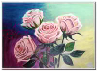 Image 3 of Four pink roses