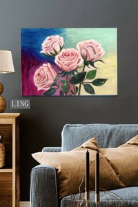 Image 2 of Four pink roses