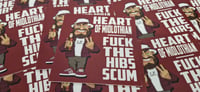 Image 1 of **REDUCED* 20 8x8cm Hearts, Heart of Midlothian Football/Ultras Beer mats.