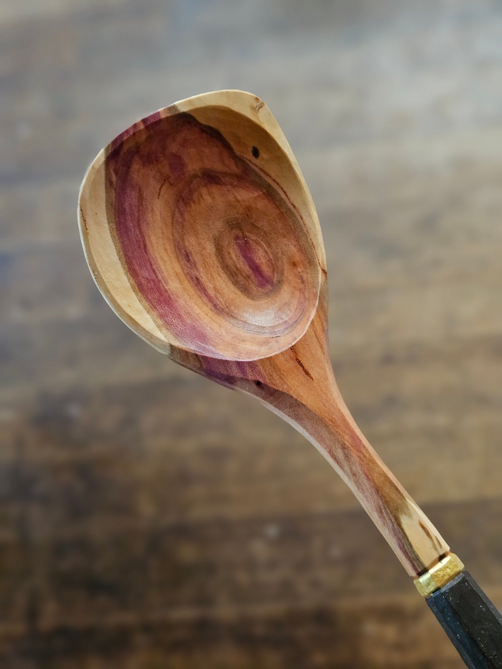 Image of Small Plum Wood Cooking Soulspoon 
