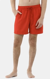 Image 3 of Men's versatile chill and swim shorts, Red.