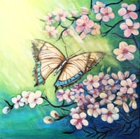 Image 1 of Butterfly and Flowers