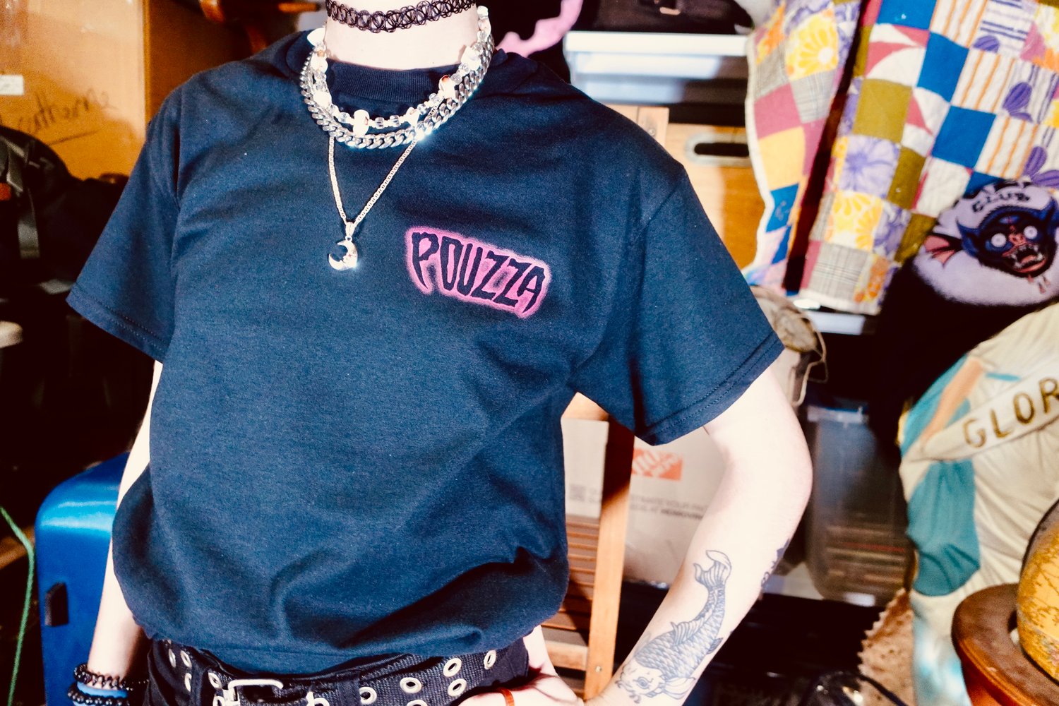 Image of Pouzza " Candle Skull " T-shirt