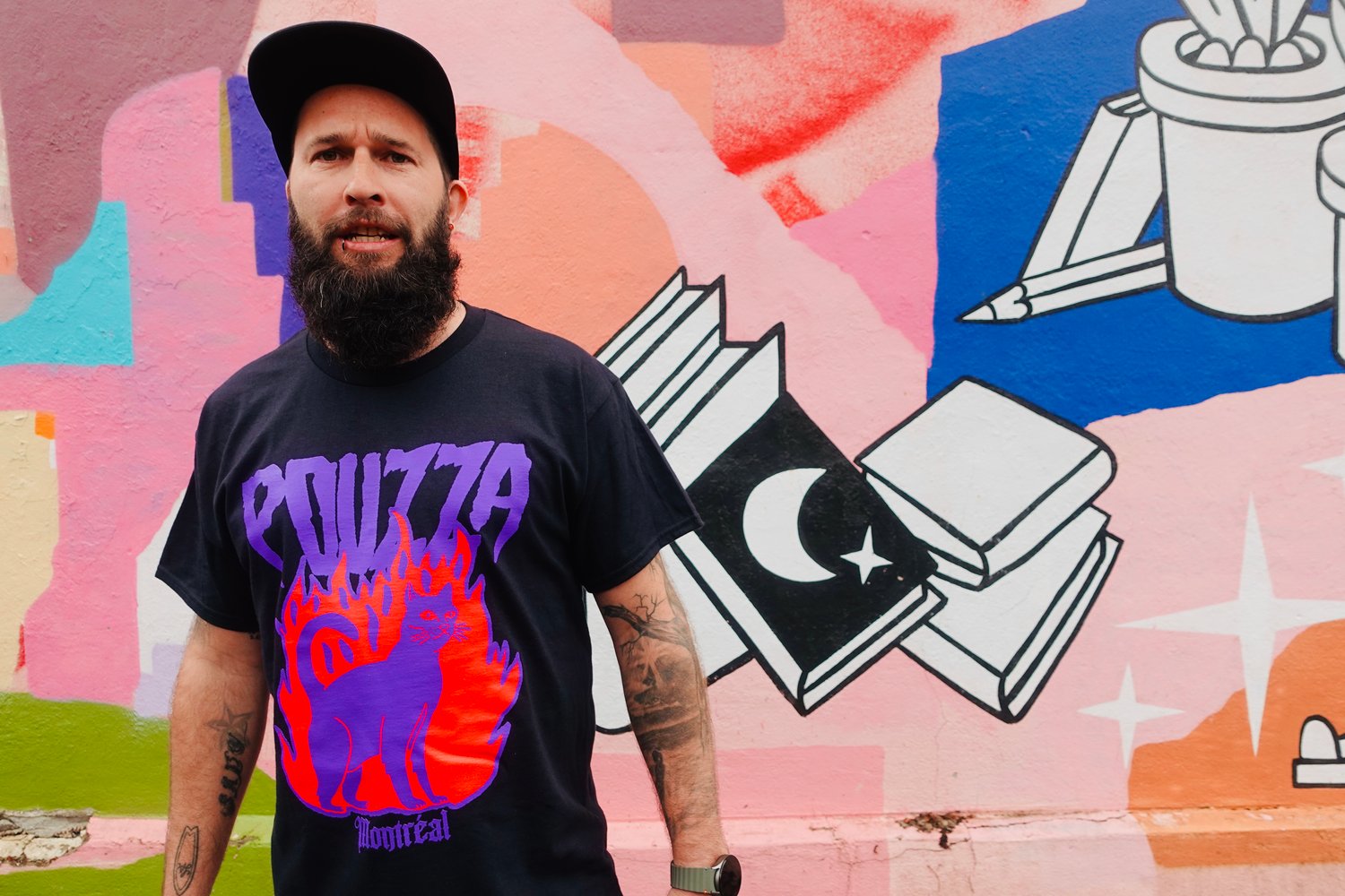 Image of Pouzza 13 " Chat En Feu " T-shirt ( PRE ORDER )