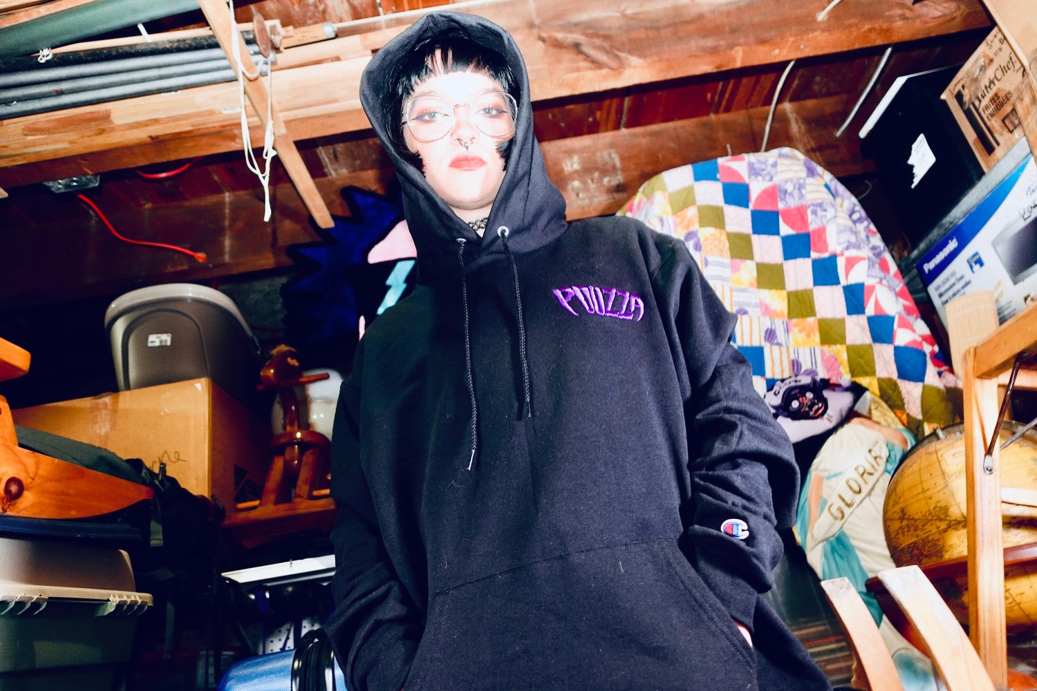 Image of Pouzza " Purple " Hoodie