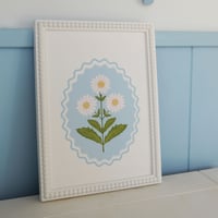 Image 2 of Personalised Children's Birth Flower Wavy A4 Art Print