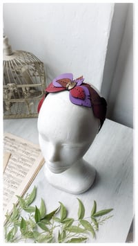 Image 12 of Cerchietto per i capelli artigianale in pelle FOLIAGE HEADBAND - Betty