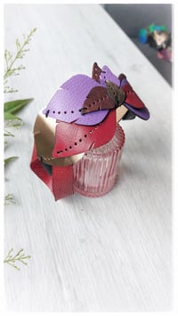 Image 18 of Cerchietto per i capelli artigianale in pelle FOLIAGE HEADBAND - Betty