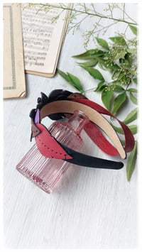 Image 3 of Cerchietto per i capelli artigianale in pelle FOLIAGE HEADBAND - Betty