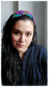 Image 7 of Cerchietto per i capelli artigianale in pelle FOLIAGE HEADBAND - Flora