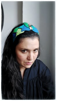 Image 19 of Cerchietto per i capelli artigianale in pelle FOLIAGE HEADBAND - OceanoMare