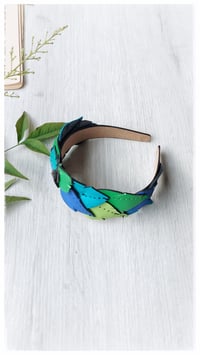 Image 18 of Cerchietto per i capelli artigianale in pelle FOLIAGE HEADBAND - OceanoMare