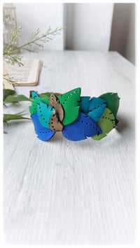 Image 2 of Cerchietto per i capelli artigianale in pelle FOLIAGE HEADBAND - OceanoMare