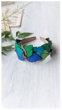 Image 22 of Cerchietto per i capelli artigianale in pelle FOLIAGE HEADBAND - OceanoMare