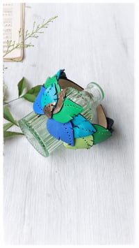 Image 3 of Cerchietto per i capelli artigianale in pelle FOLIAGE HEADBAND - OceanoMare