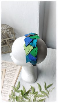 Image 7 of Cerchietto per i capelli artigianale in pelle FOLIAGE HEADBAND - OceanoMare