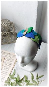 Image 13 of Cerchietto per i capelli artigianale in pelle FOLIAGE HEADBAND - OceanoMare
