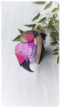 Image 9 of Cerchietto per i capelli artigianale in pelle FOLIAGE HEADBAND - Pasionaria