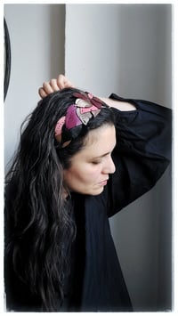 Image 6 of Cerchietto per i capelli artigianale in pelle FOLIAGE HEADBAND - Romanza