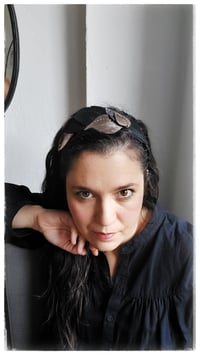 Image 17 of Cerchietto per i capelli artigianale in pelle FOLIAGE HEADBAND - Sogno