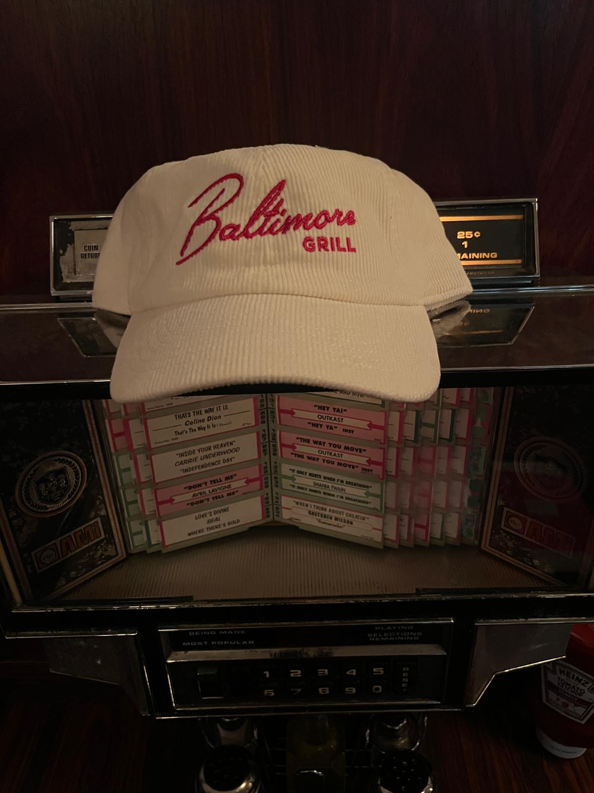 Image of White Corduroy Hat
