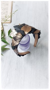 Image 16 of Cerchietto per i capelli artigianale in pelle FOLIAGE HEADBAND - Spleen