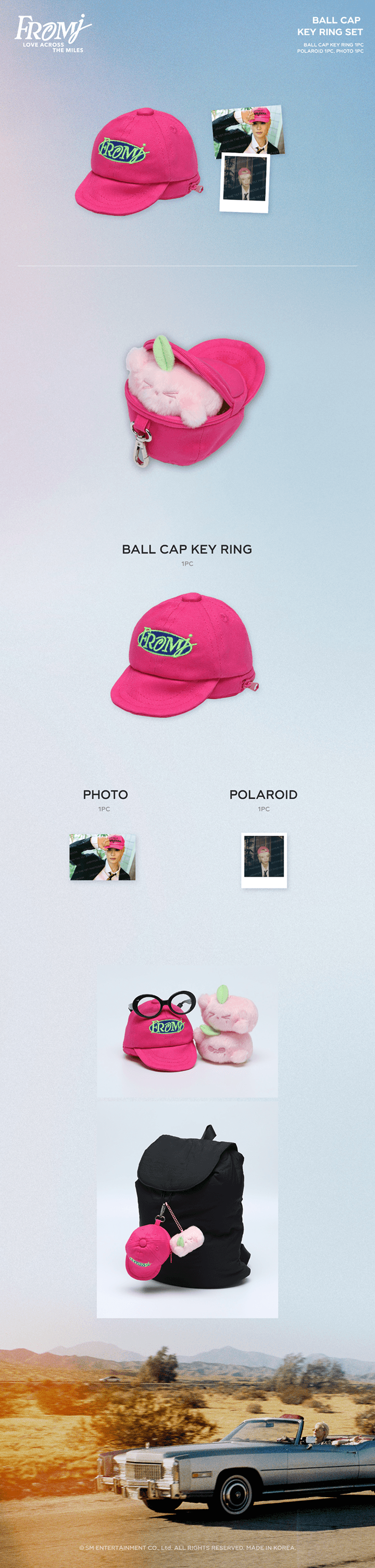 Image of [PRE-ORDER] Jaehyun Ball Cap Key Ring Set
