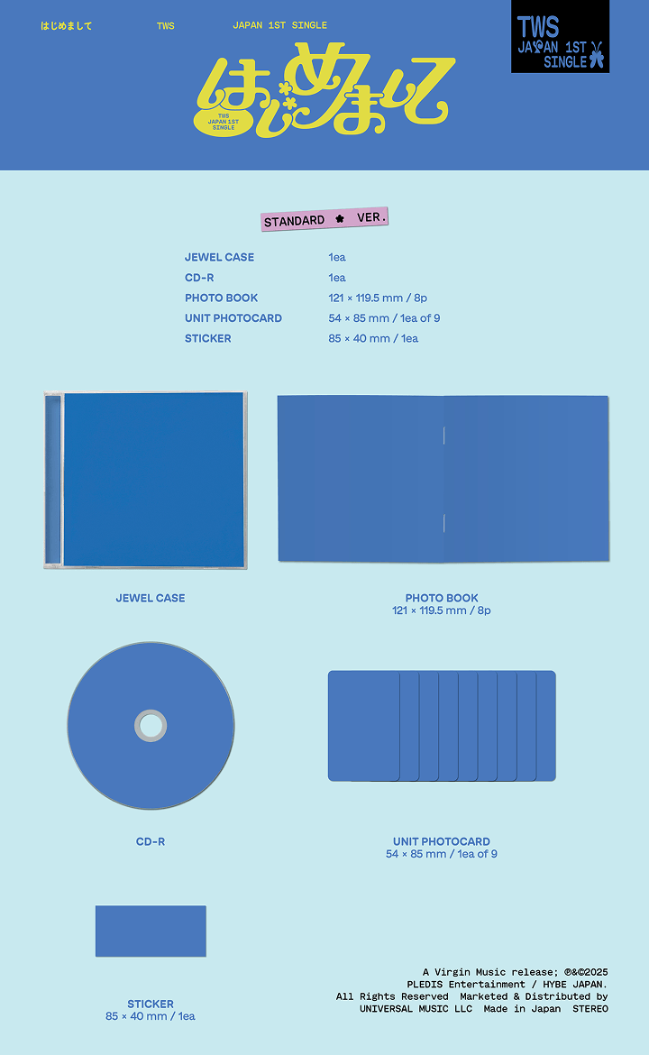 Image of [PRE-ORDER] TWS Japan 1st Single (Standard Edition) + Weverse Shop POBs