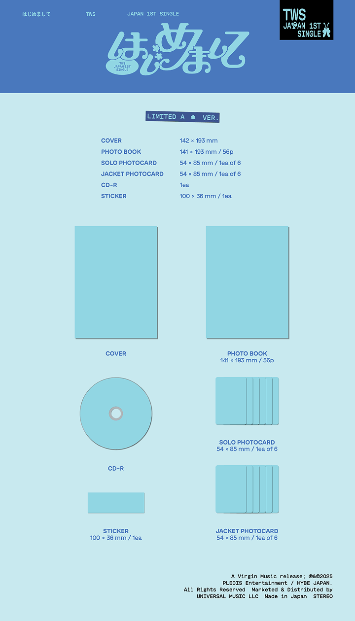 Image of [PRE-ORDER] TWS Japan 1st Single (Limited Edition A) + Weverse Shop POBs
