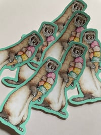 Image 3 of Ice Cream Ferret Sticker