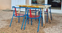 Image 6 of Grande table Tolix pieds compas