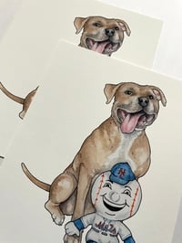 Image 1 of Basball Fan Doggo Print