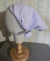Image 2 of Linen Crown Cover in Lavender Gingham 