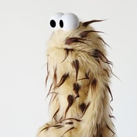 Image 2 of The MIKEY Critter Monster Puppet in Tan with Brown Spikes