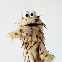 Image 3 of The MIKEY Critter Monster Puppet in Tan with Brown Spikes