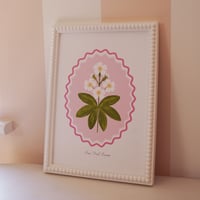 Image 3 of Personalised Children's Birth Flower Wavy A4 Art Print