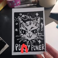 Pu§§y Power II Linocut Postcard 
