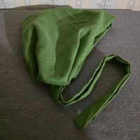 Image 2 of Linen Tichel in Spring Green