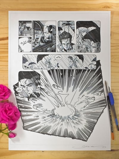 Image of Original Ink Drawing - 311 Irving TX '25