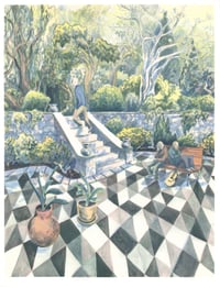 Garden stairs