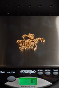 Image 3 of 14k Solid Gold Rope Necklace 