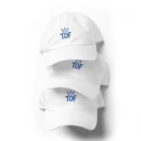 Image 5 of TOF Crown Dad Hat – White Edition (One Size Fits All)