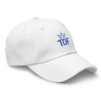 Image 3 of TOF Crown Dad Hat – White Edition (One Size Fits All)