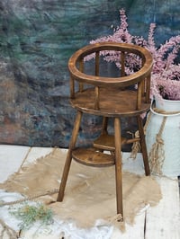 Image 1 of   Photo prop highchair  NEW !! Brown