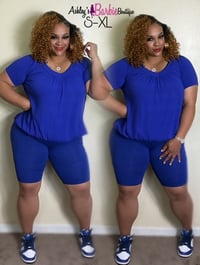 Royal Blue Short Set (S-XL) 💙