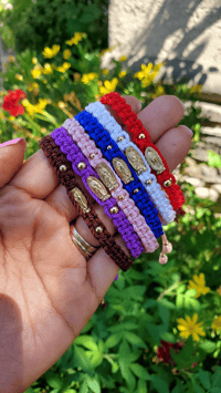 Threaded Virgencita Bracelet 